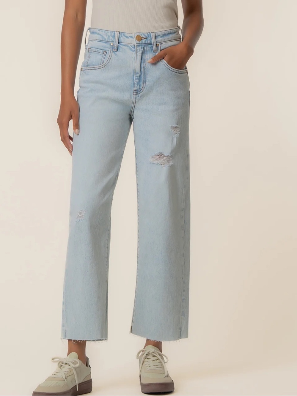 NEW Kut from the Kloth Gwen HighRise Wide Leg Crop Jean 4